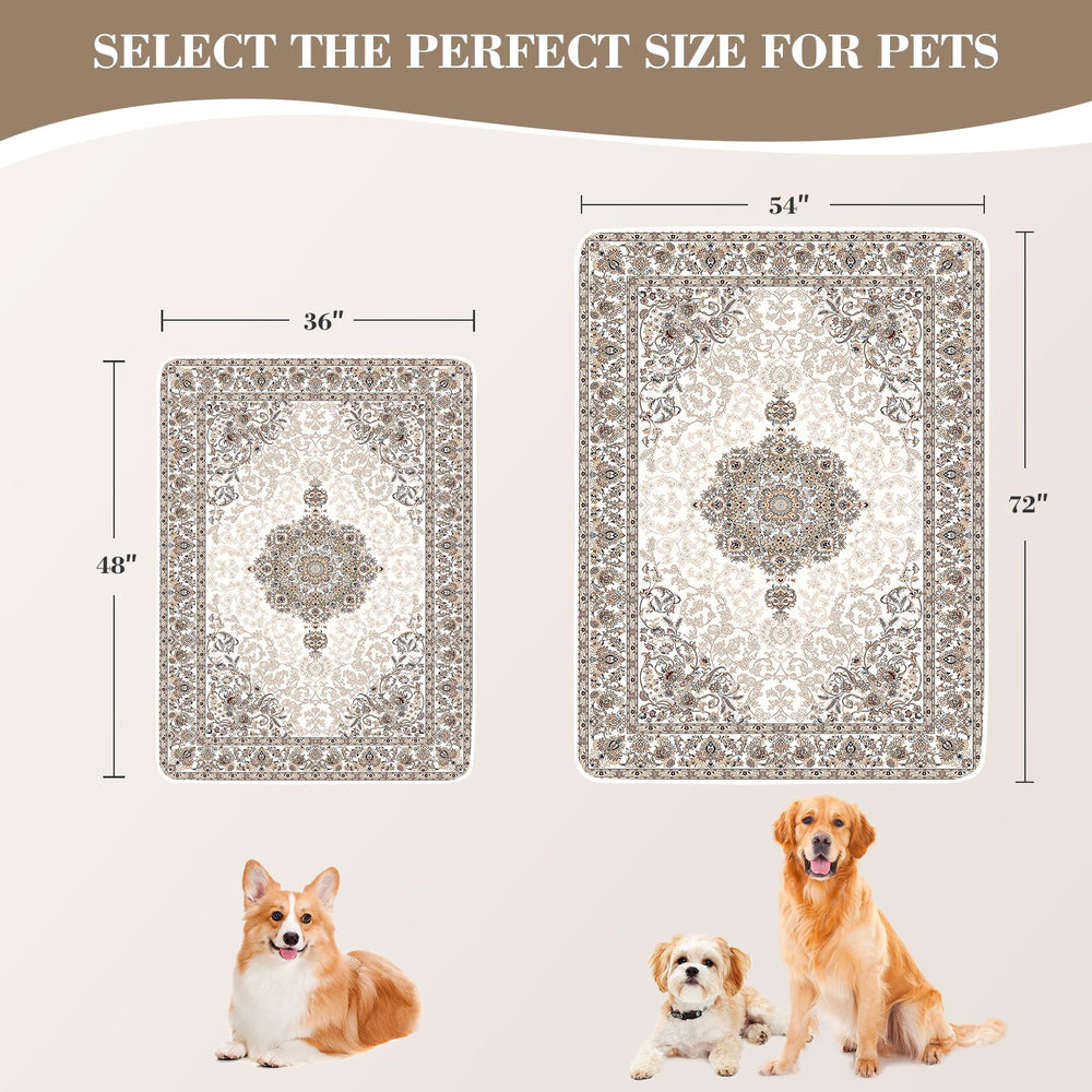 Dogcator tapis posé sur canapé protégeant le tissu des accidents