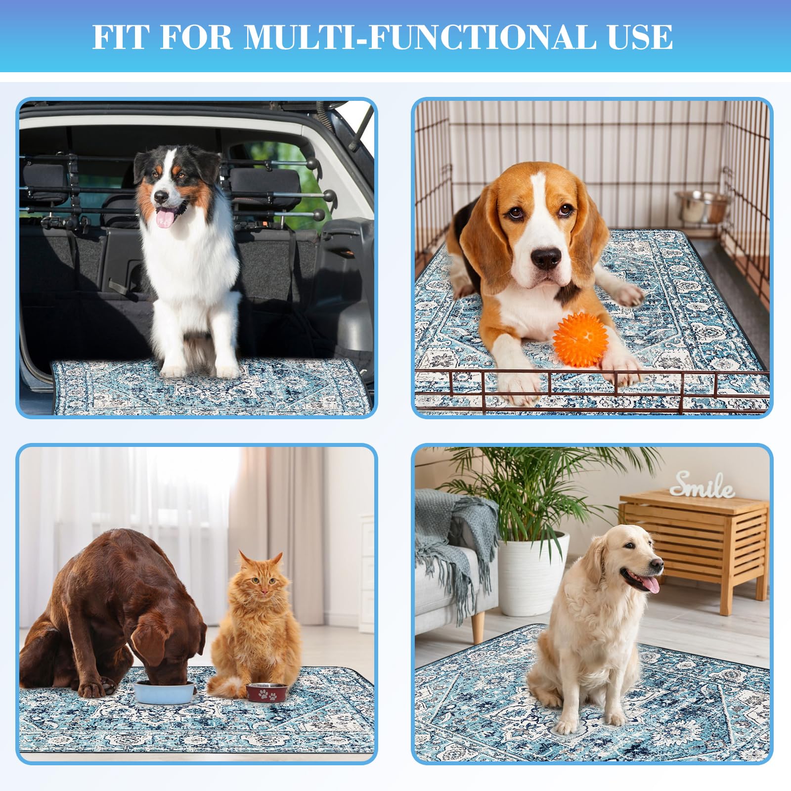 Dogcator tapis plié compact pour rangement facile et transport pratique