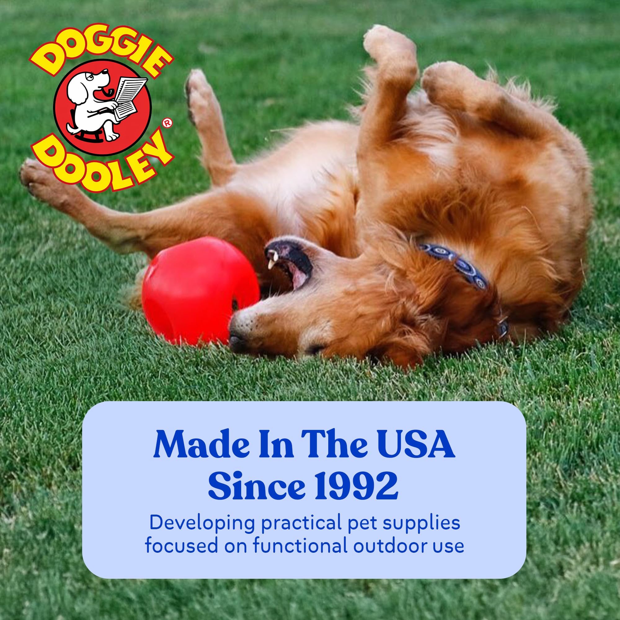 Doggie Dooley détail inscription made in USA gage de qualité