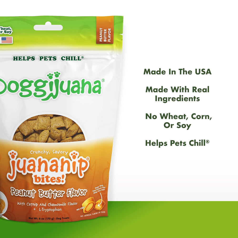 Doggijuana texture croquante montrant la friandise et gratification immédiate
