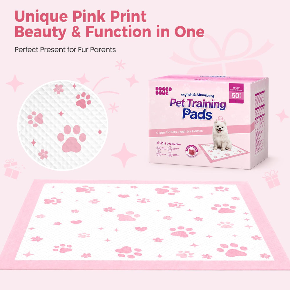DOGGO DOUG détail du motif floral rose, esthétique adaptée maison