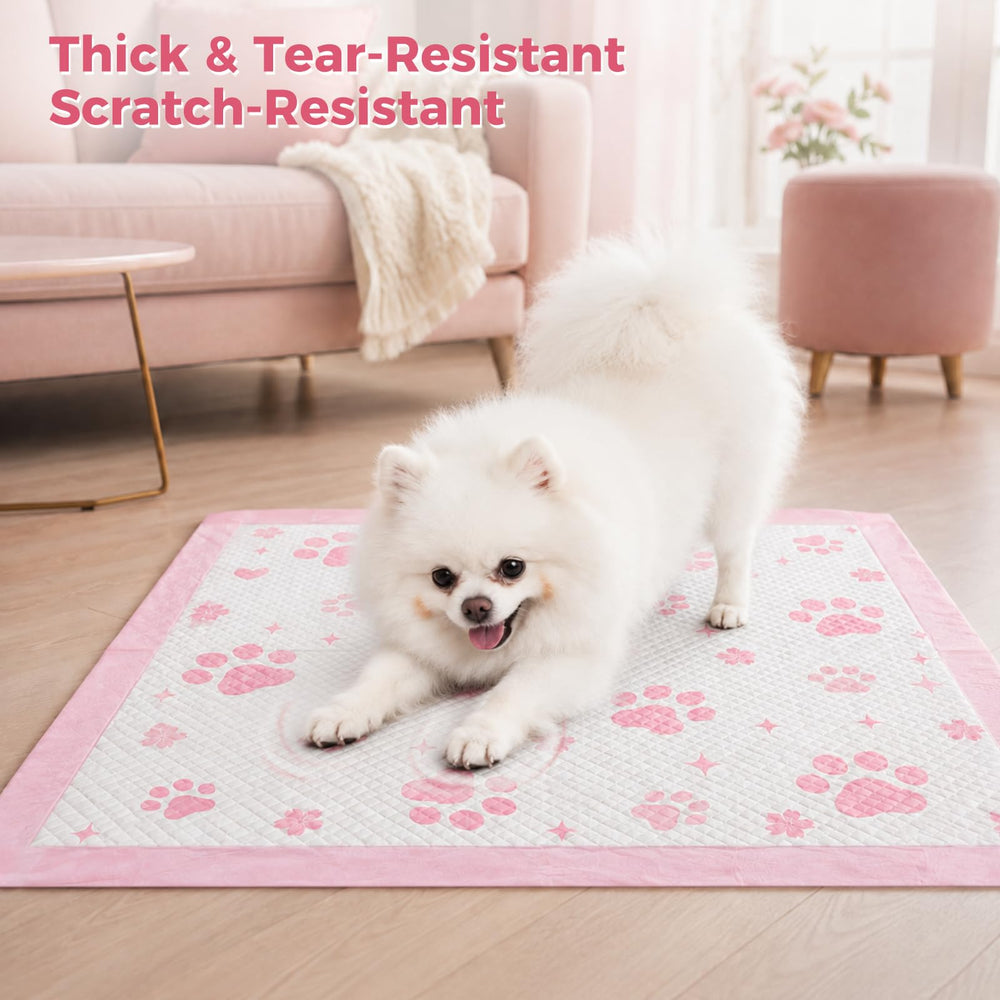 DOGGO DOUG pile de 50 tapis montrant quantité pour usage prolongé