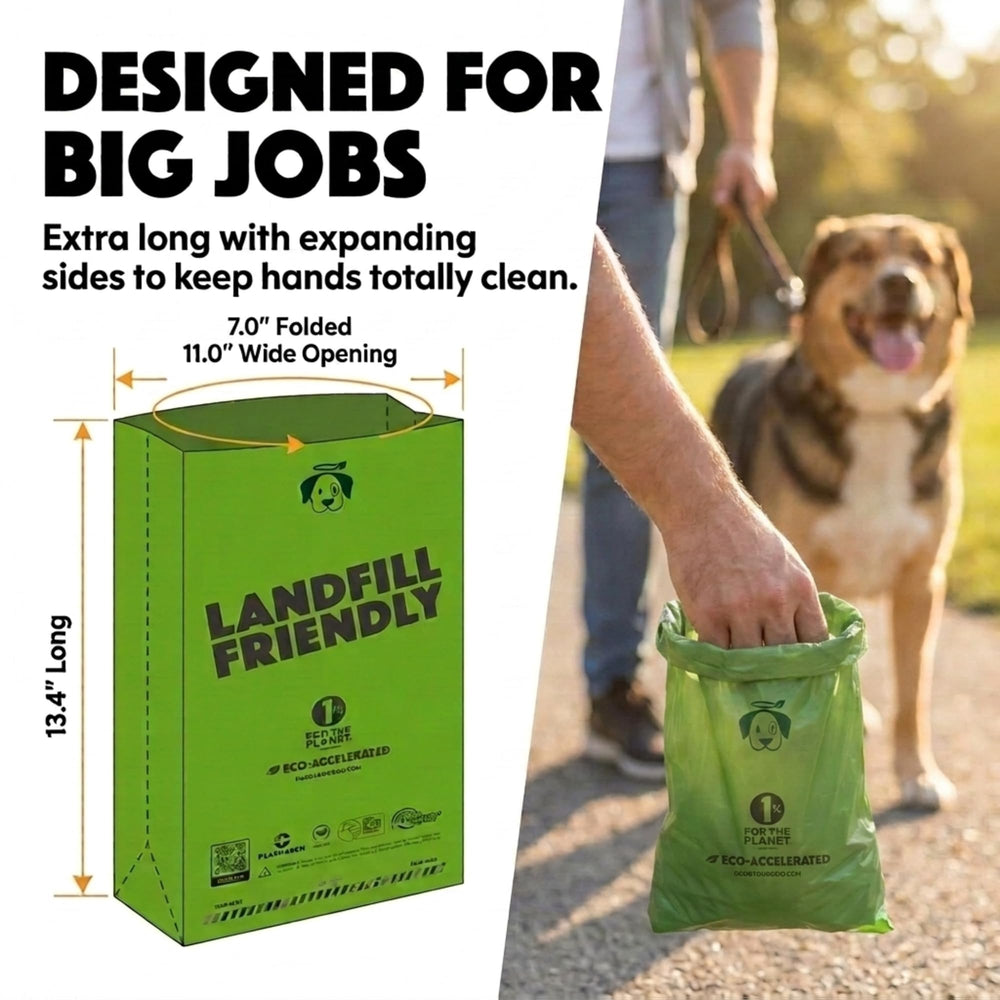 Comparaison Doggy Do Good avec volume d'un sac concurrent, capacité supérieure