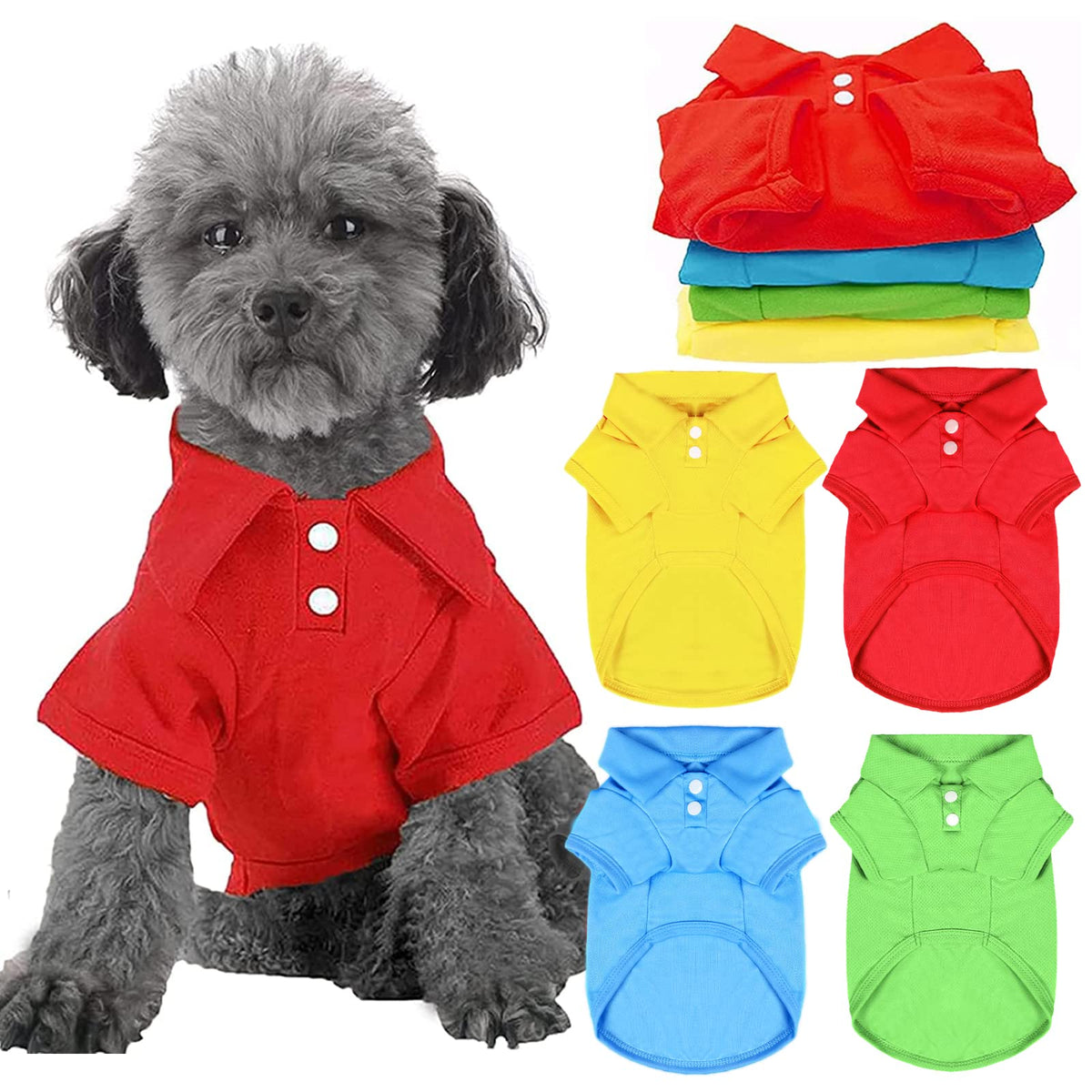 DOGGYZSTYLE polo pack face montrant couleurs vives et visibilité