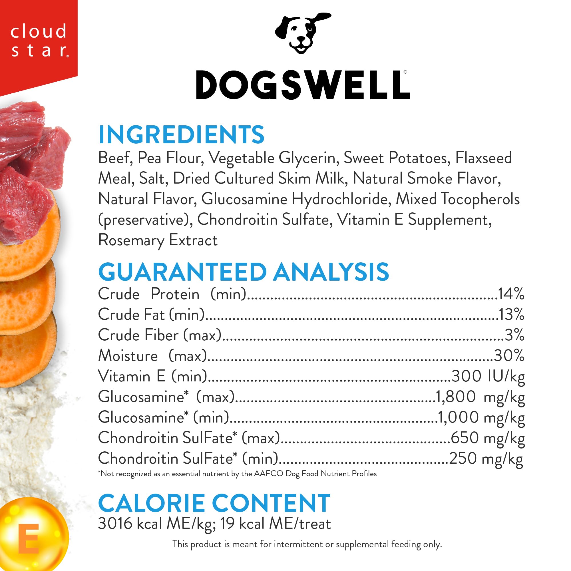 Main humaine tenant une meatball DOGSWELL prête à récompenser immédiatement