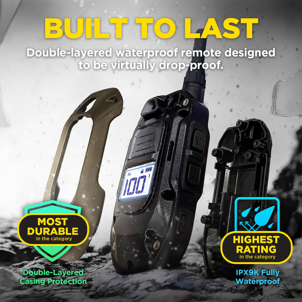 Dogtra 1900X comparaison taille montrant ajustement sur le cou