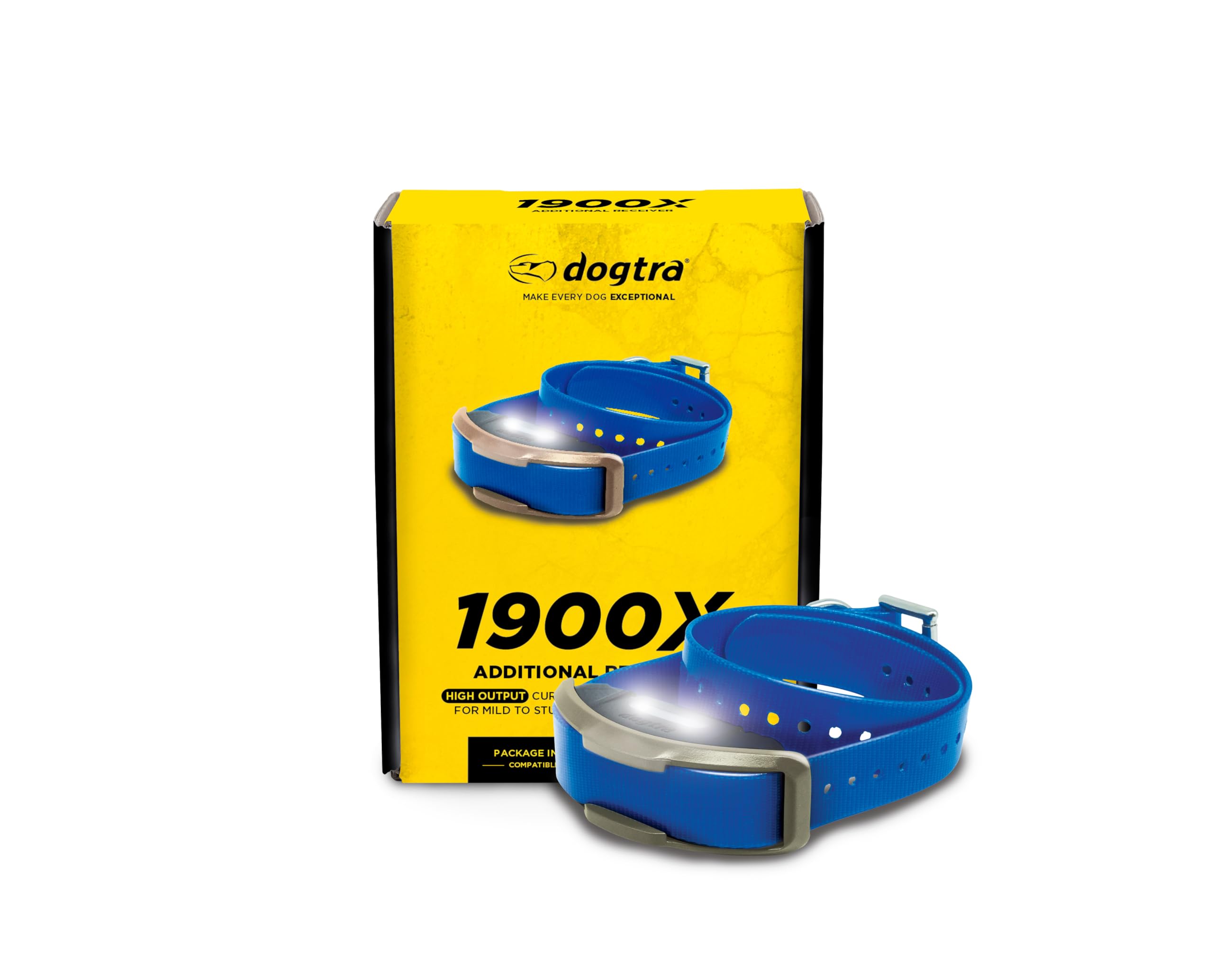 Dogtra récepteur face avant montrant boutons et design robuste pour contrôle précis