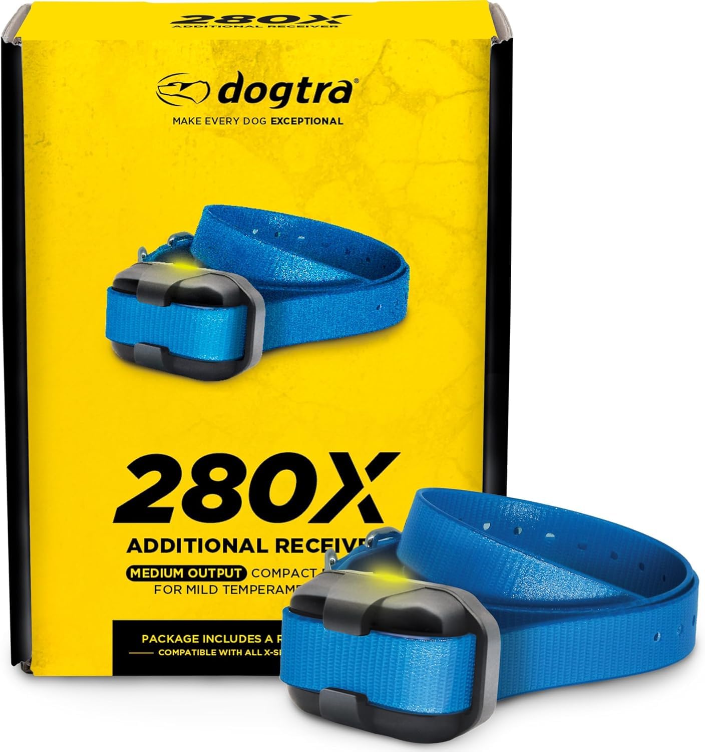 Dogtra récepteur face avant montrant design robuste et commandes visibles