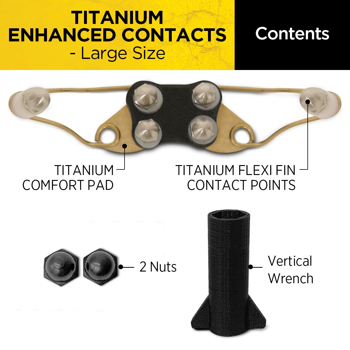 Dogtra gros plan sur six pointes en titane offrant distribution de stimulation uniforme