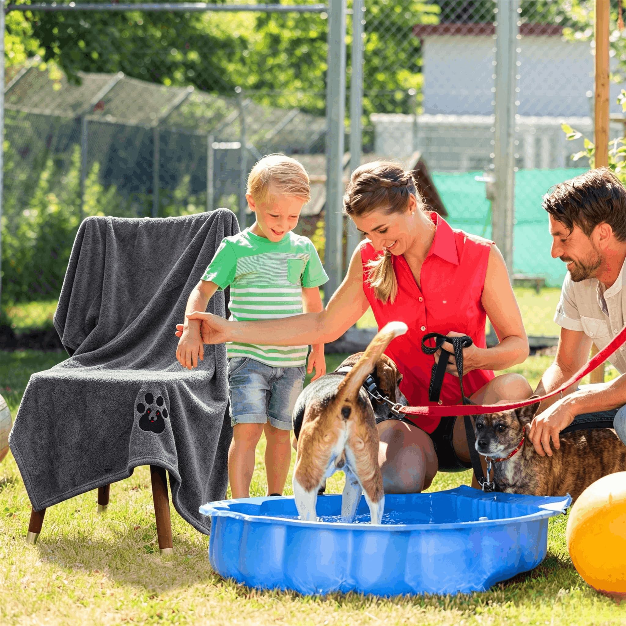 Dogvingpk serviette pliée facile à transporter, gain de place pratique