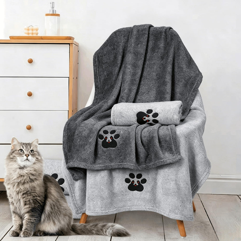 Dogvingpk serviette en usage sur chien mouillé, accélère le séchage sans frotter