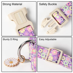 Dogwong collier détail boucle et D‑ring pour solidité sécurité