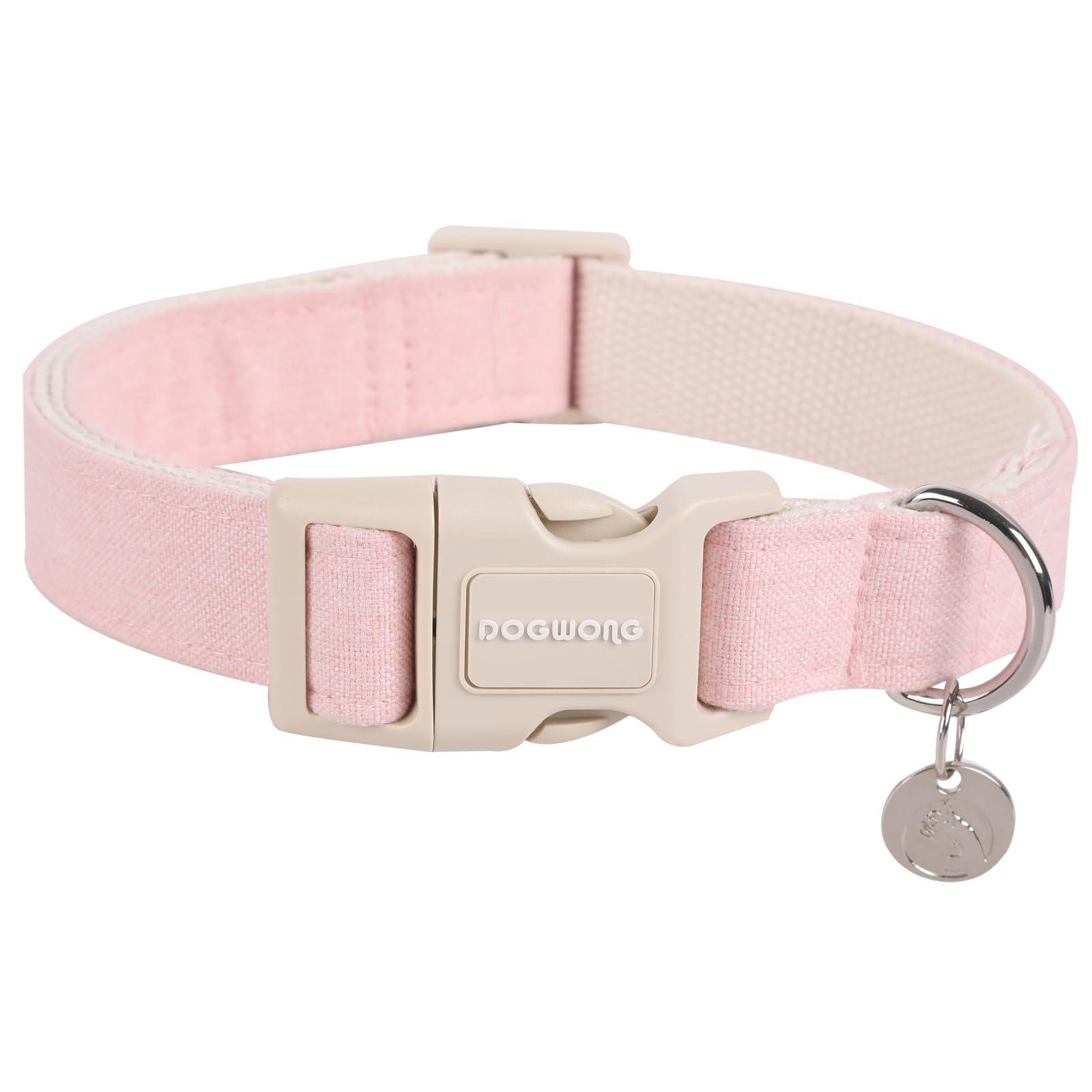 DOGWONG collier rose face avant montrant design et confort