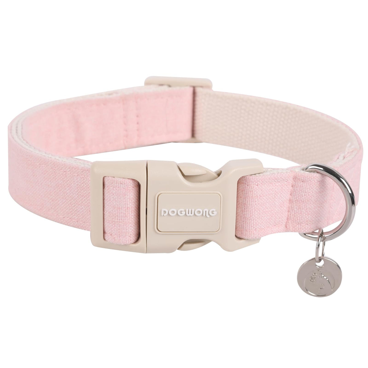 DOGWONG collier rose face avant montrant design et confort