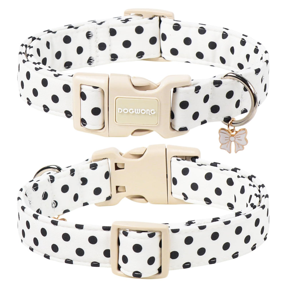 DOGWONG gros plan motif pois blanc bénéfice esthétique