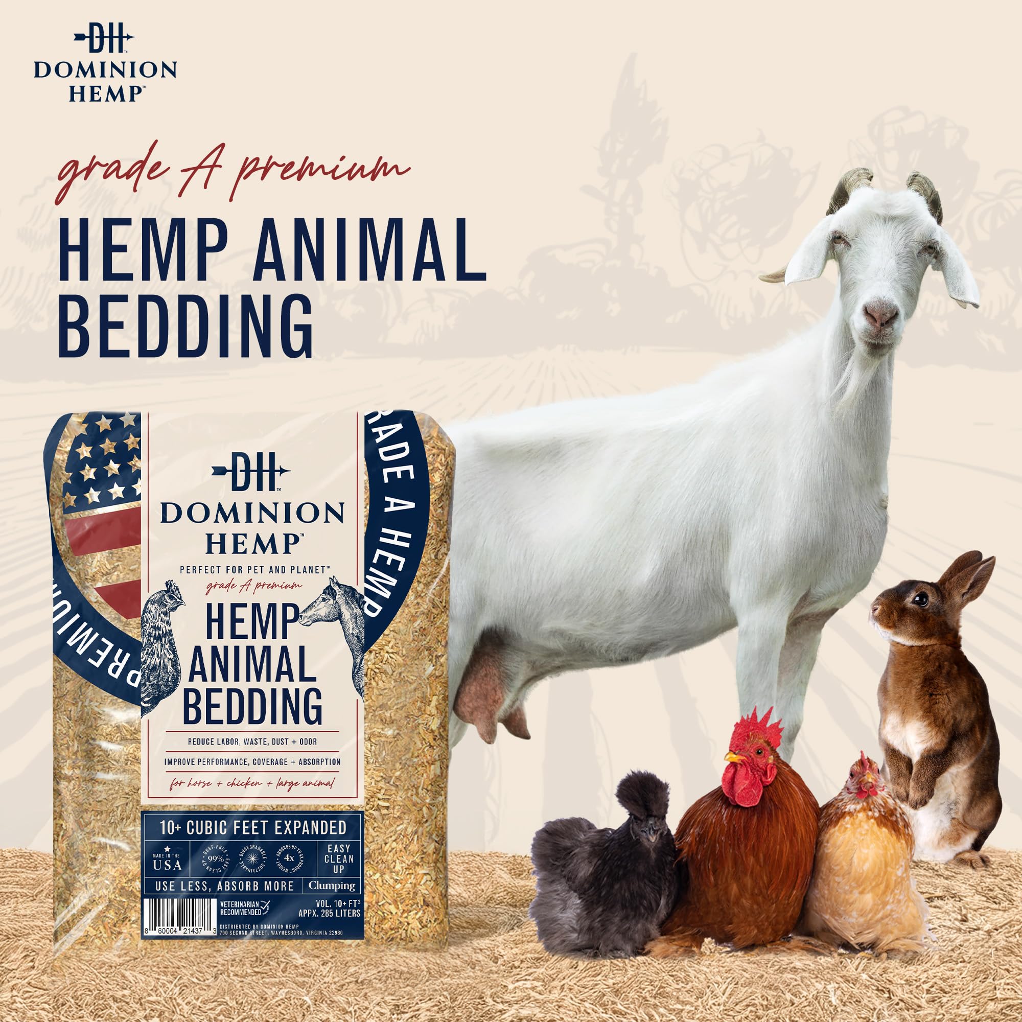 Dominion Hemp gros plan des fibres de chanvre pour haute absorption
