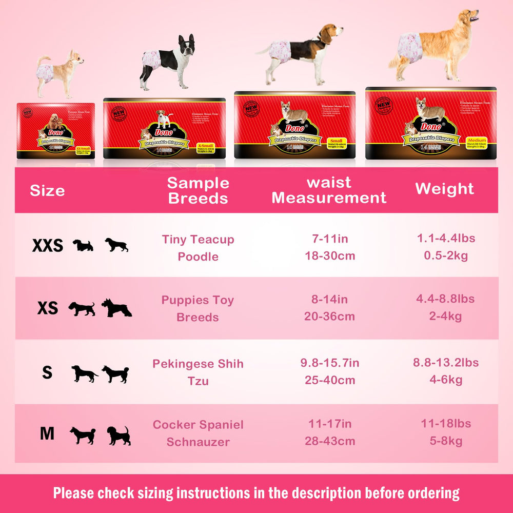 Comparaison de taille Dono avec réglette pour choisir la bonne taille