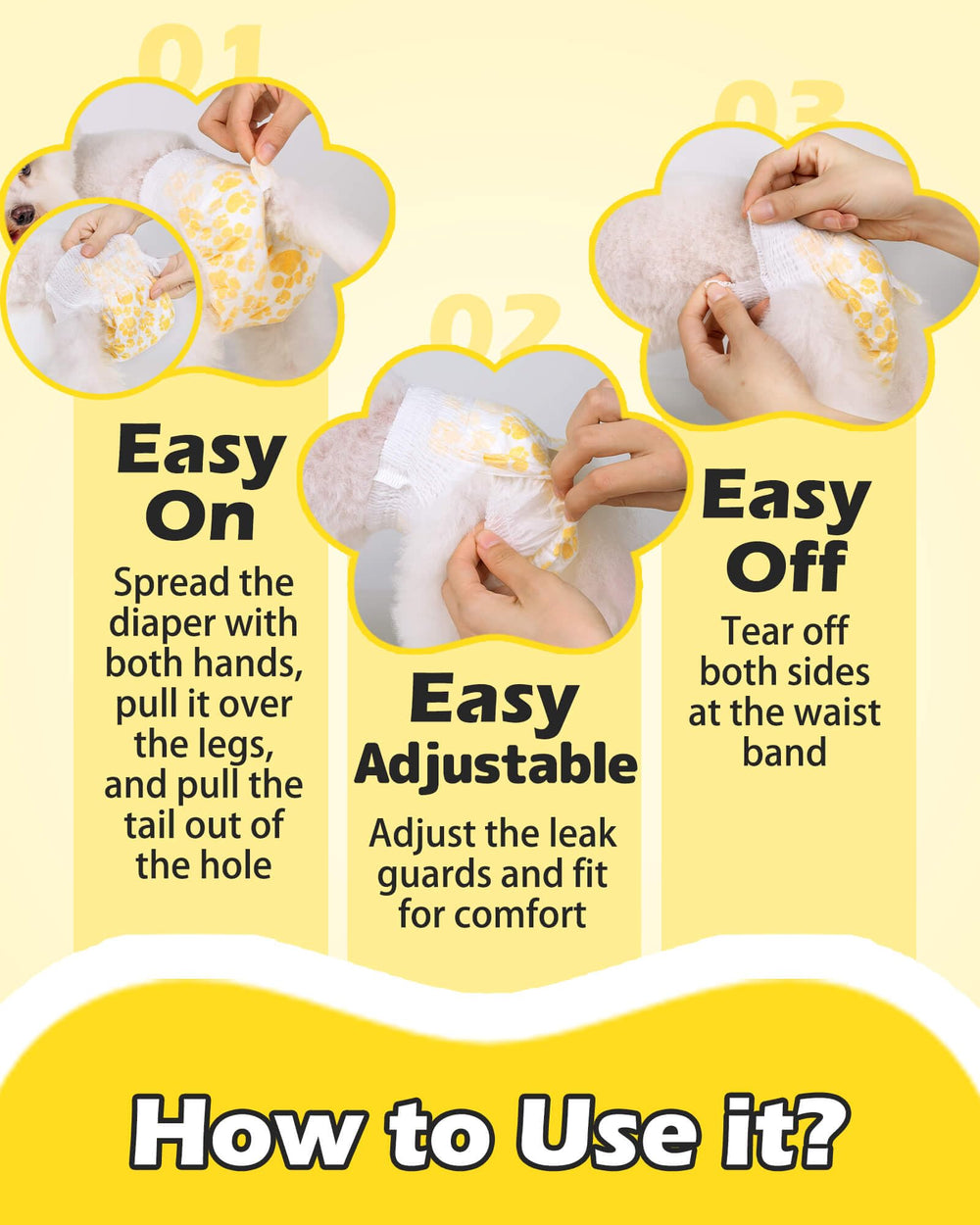 Dono mesure de taille à côté d'une couche indiquant guide pratique