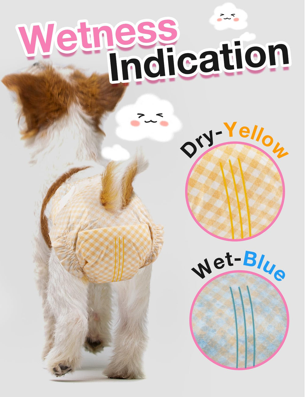 Dono couche en usage sur chiot petite race pour maintien sûr
