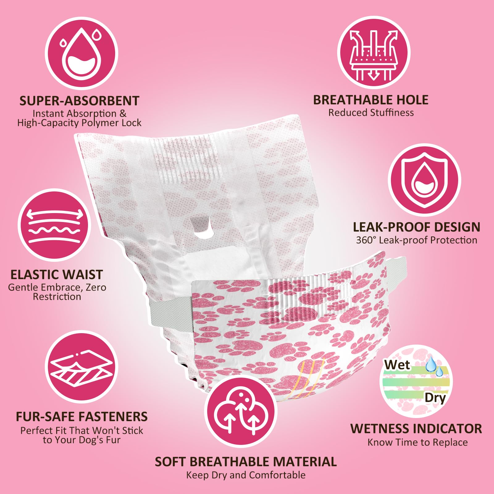 Dono gros plan du tissu absorbant avec texture, confort et rapidité d'absorption