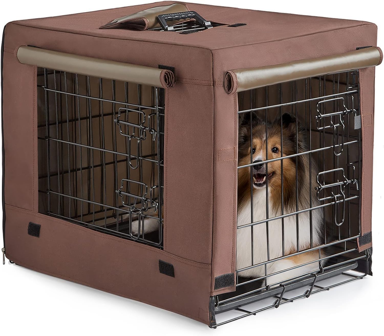 DONORO vue de face de la cage ouverte montrant accès double pour commodité