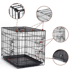DONORO housse marron Oxford 600D en place protégeant et isolant la cage