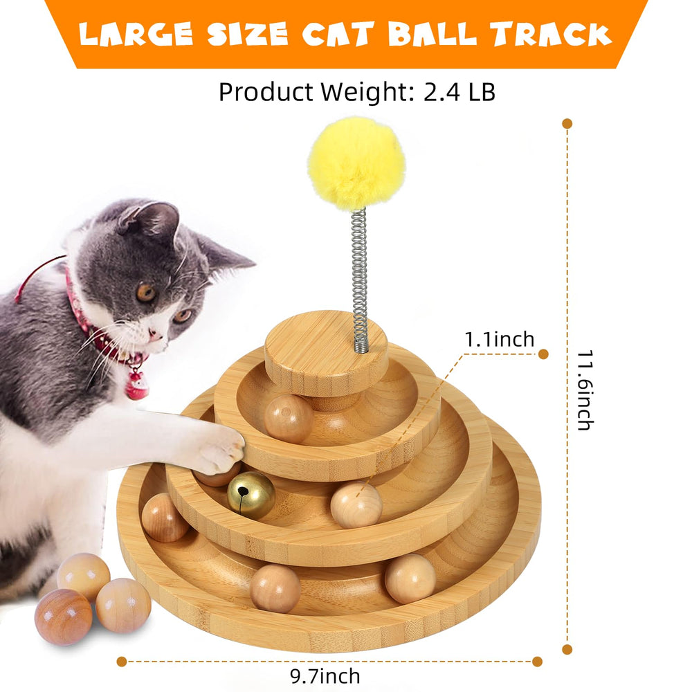 DoogCat chaton en train de pousser une bille, favorise exercice et curiosité