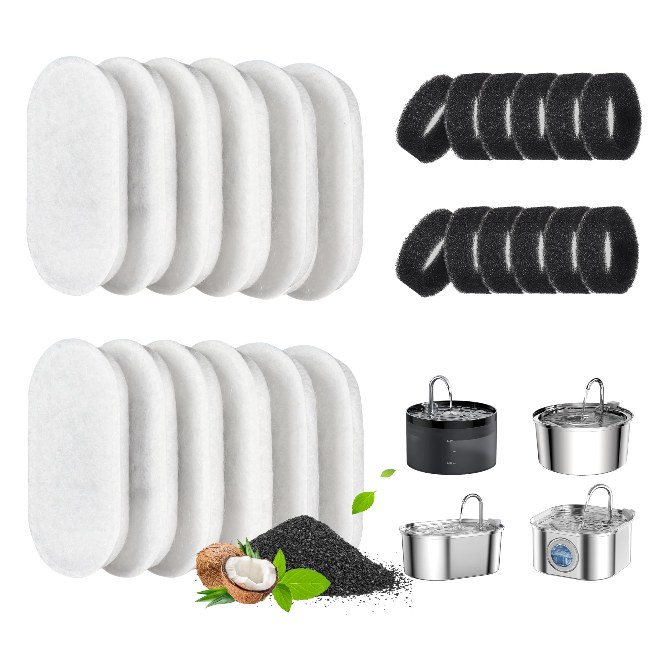 DOOOB pack 24 filtres devant montrant quantité et rangement pratique