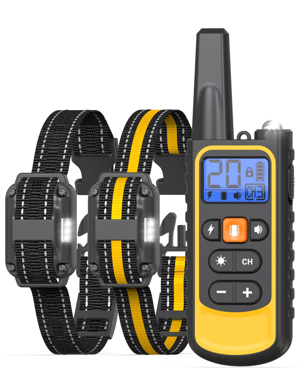 Doparet emballage avant montrant kit 2 colliers et télécommande, facilite le choix