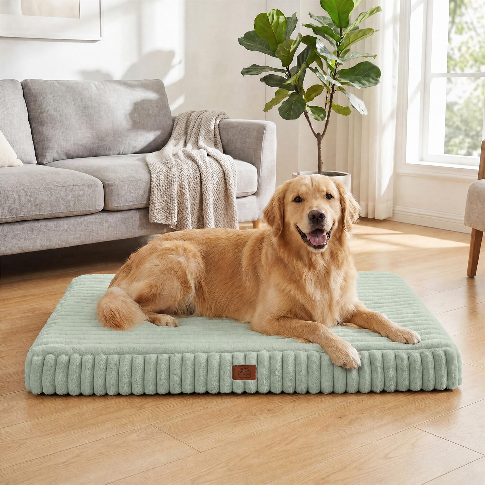 DOPEDIO vue avant du lit pour grands chiens offrant soutien confortable