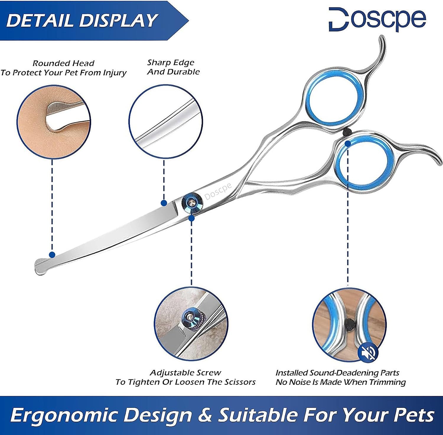 Doscpe lame en acier inoxydable, coupe nette et durable