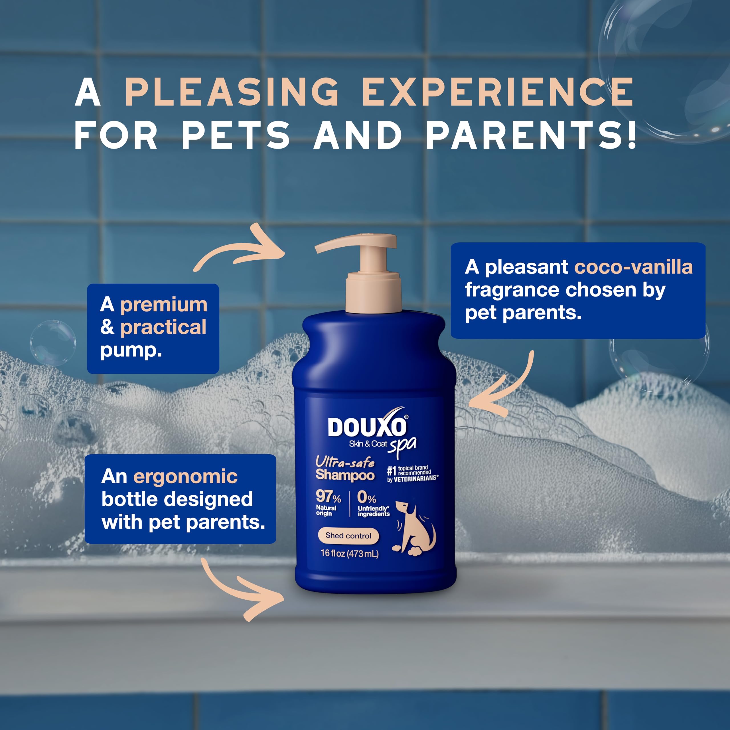 DOUXO comparaison taille avec main montrant contenance pratique