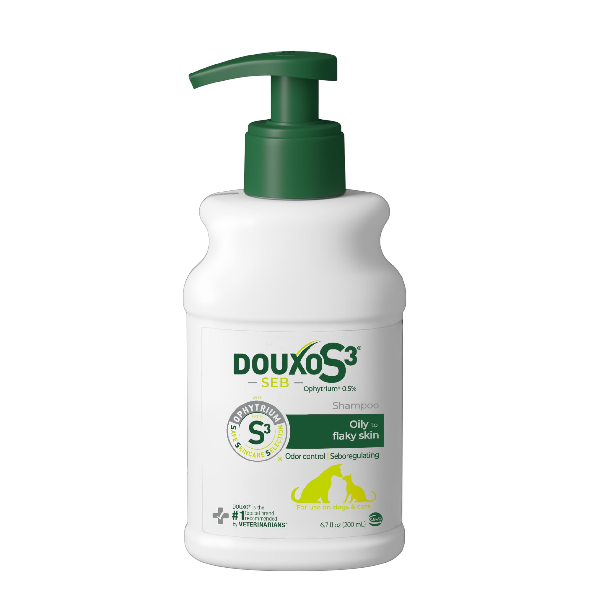 Douxo S3 flacon pompe 200 ml montrant présentation pratique