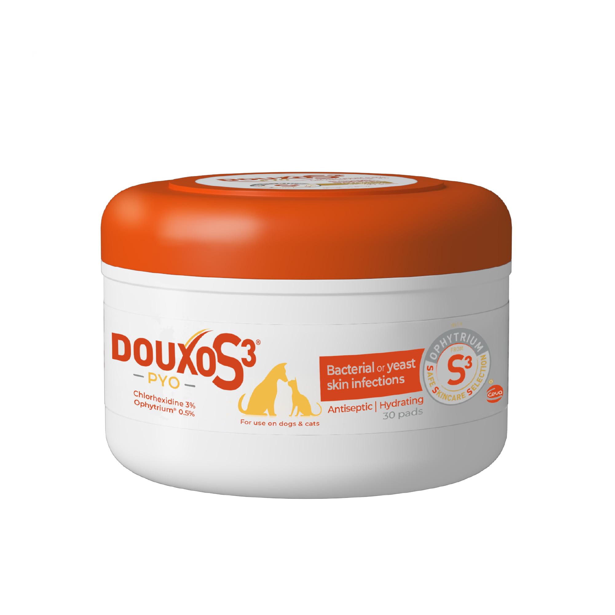 Douxo S3 PYO emballage avant montrant le format pratique et protection
