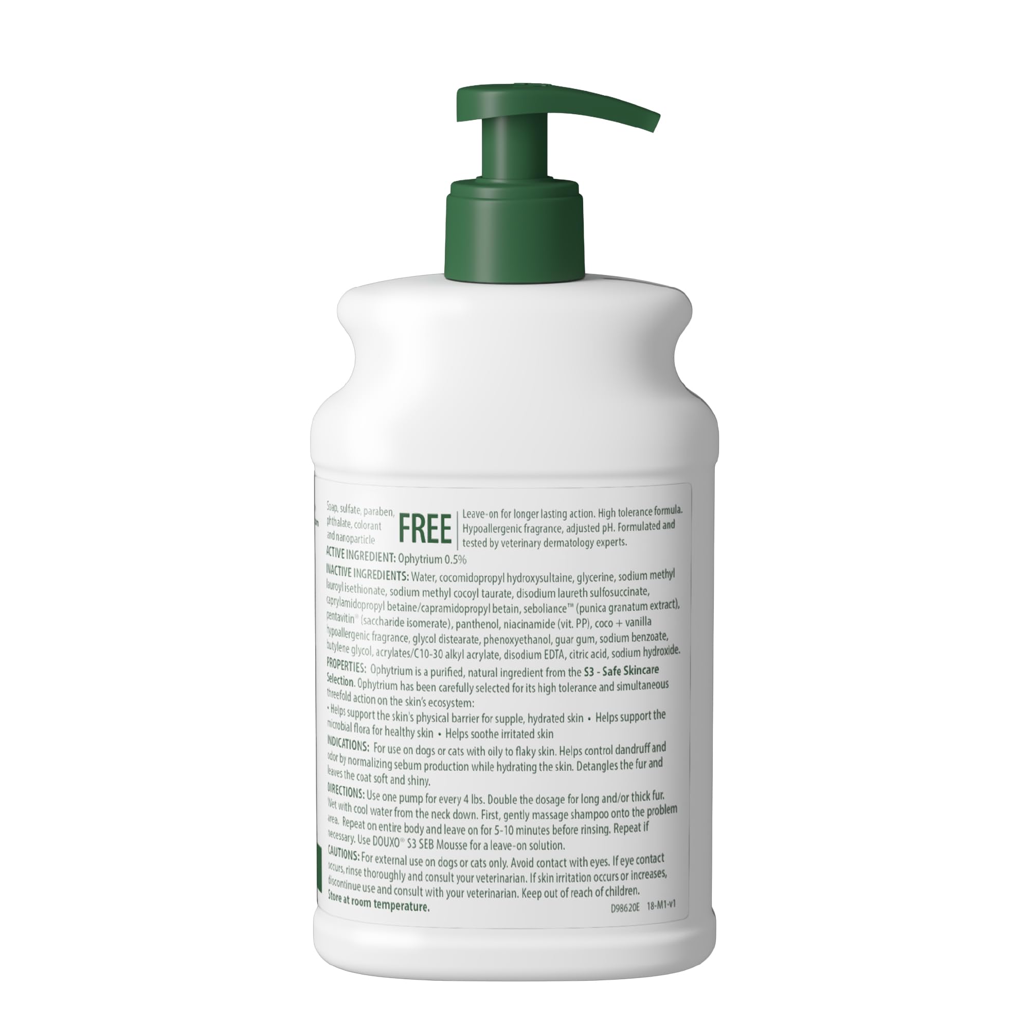 Douxo S3 SEB packaging 500 ml prêt à l'emploi pour plusieurs lavages