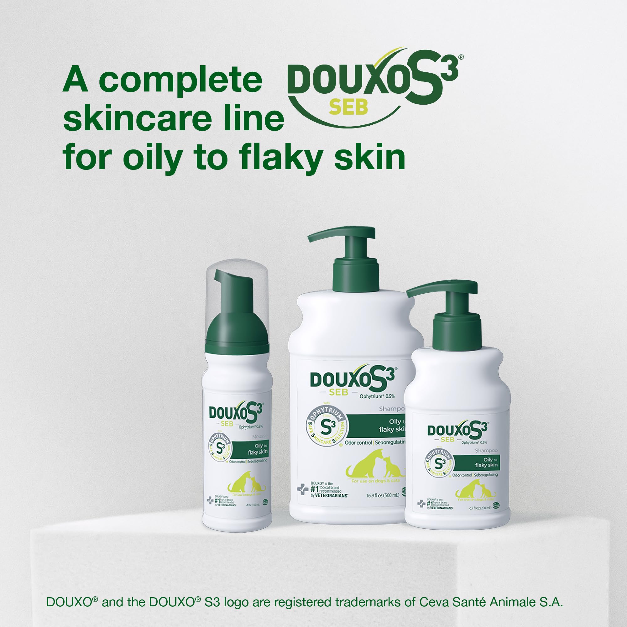Douxo S3 SEB logo sans sulfates mettant en avant sécurité formule