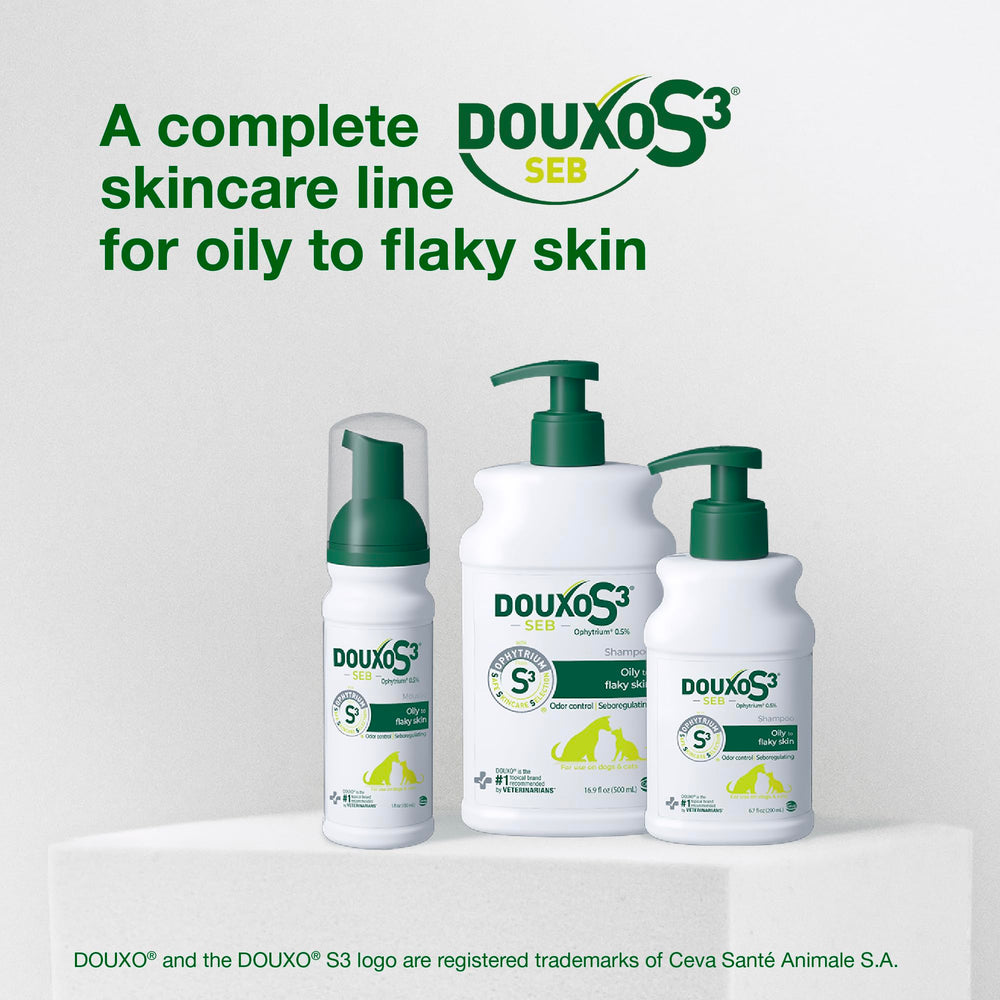 Douxo S3 SEB logo sans sulfates mettant en avant sécurité formule