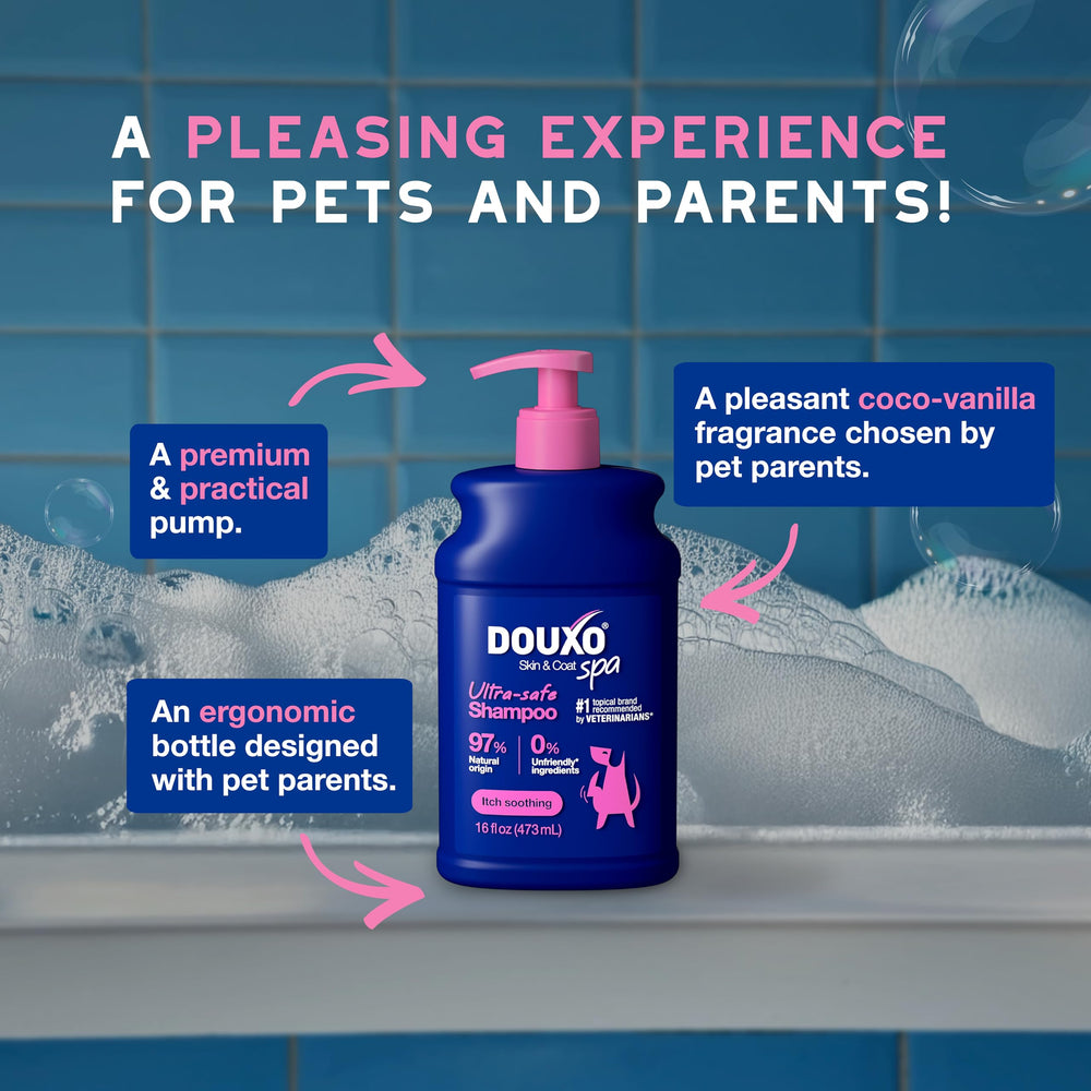 DOUXO comparaison taille flacon 473 ml pour dosage pratique