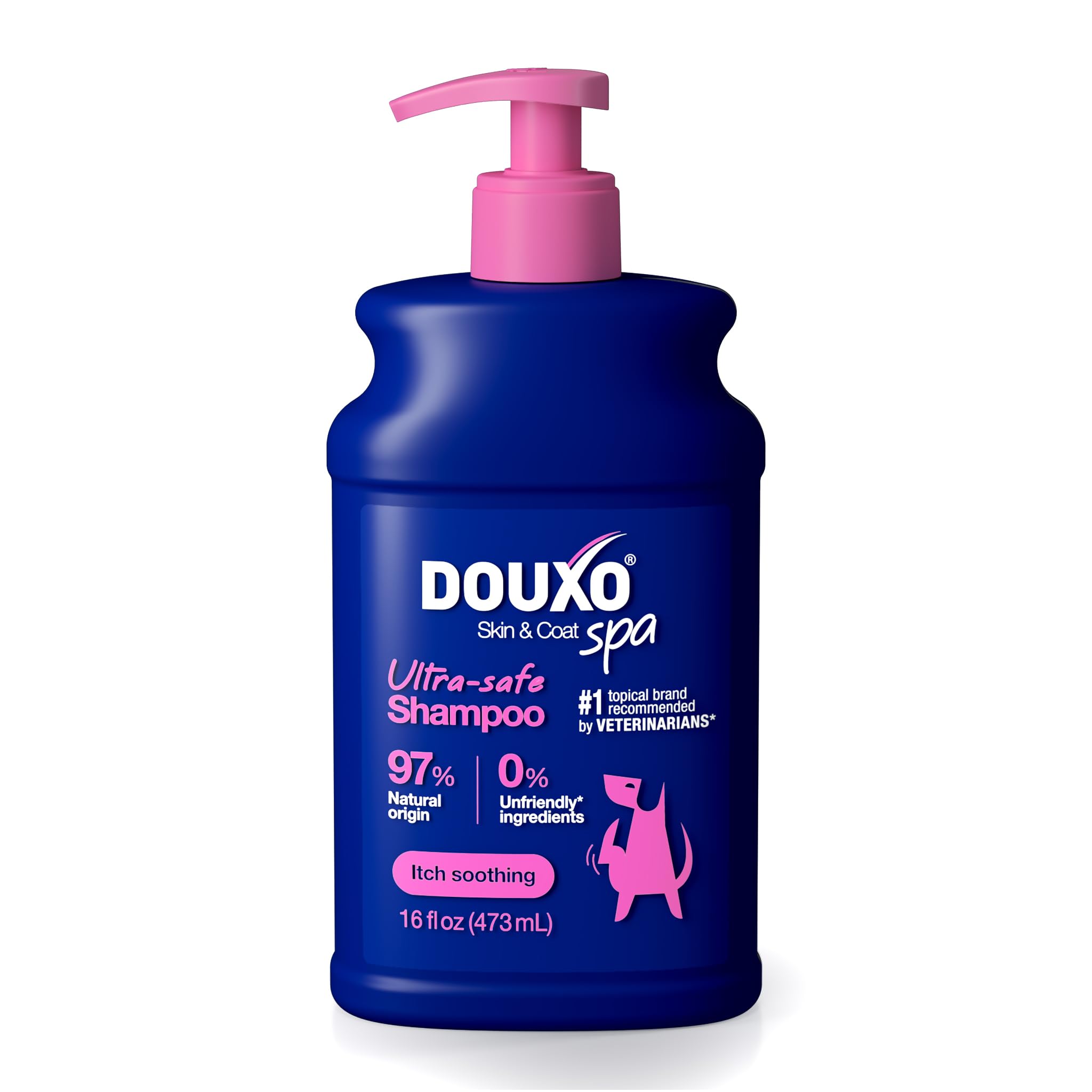 DOUXO packaging avant montrant flacon et bénéfice toilette douce