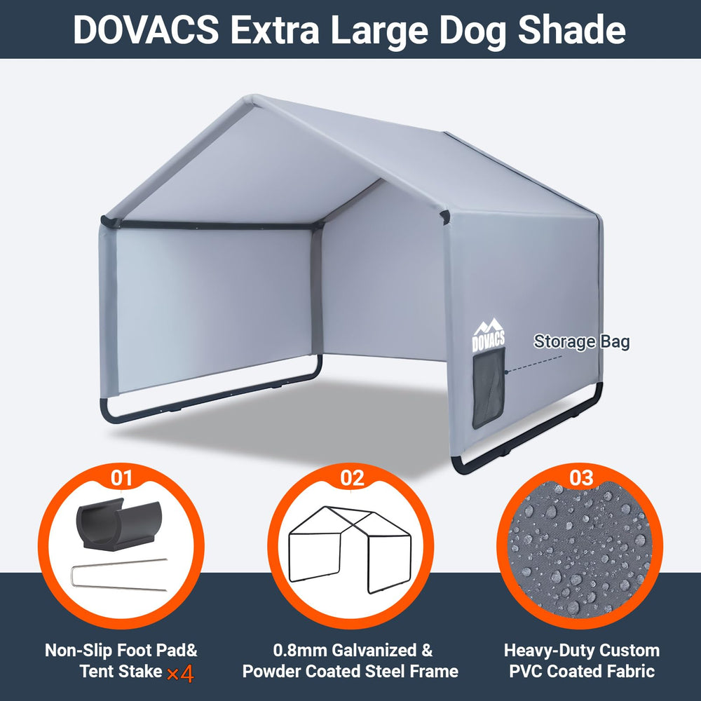 DOVACS comparaison taille montrant dimensions 4'x4'x3.3' et adaptabilité