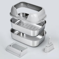 DOWANQO bac inox face avant montrant stabilité et hygiène