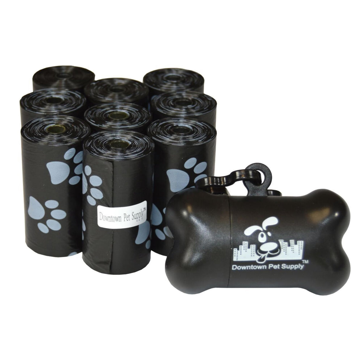 Downtown Pet Supply face de l'emballage montrant quantité et design pratique