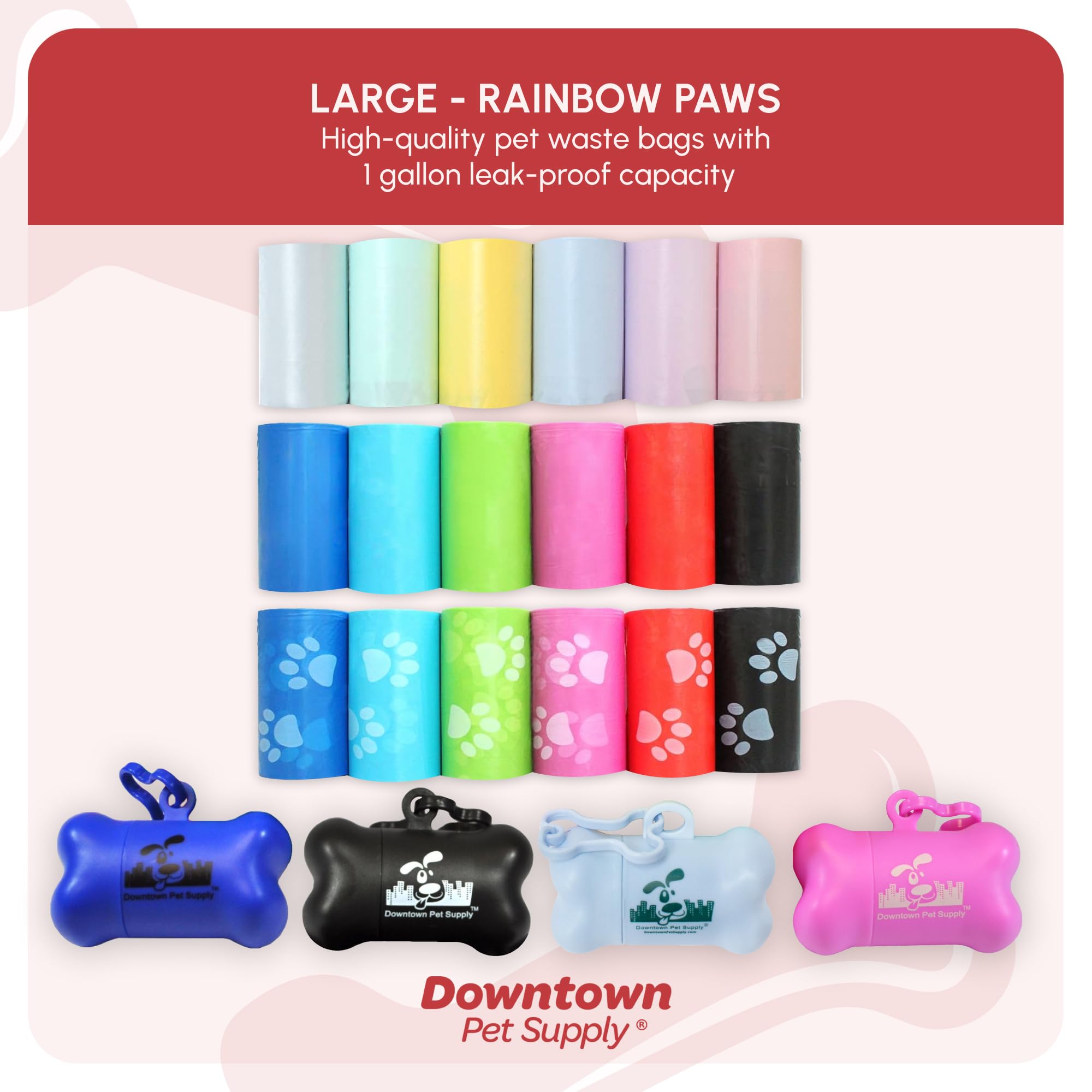 Downtown Pet Supply usage multiple montrant litière et friandises, polyvalence hygiénique