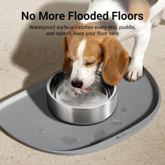 DownyPaws détail FurBib capture miettes pour moins de dispersion autour des gamelles