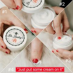 Dr. Bailey's Miracle Cream application sur patte soulageant irritation