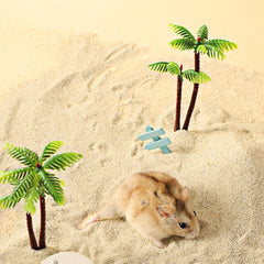 DR.DUDU bac rempli de sable prêt à l'emploi pour bain de hamster, favorise le toilettage