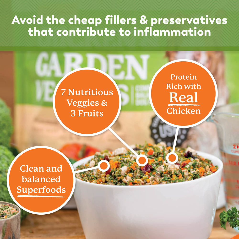 Dr. Harvey's poulet et légumes visibles, source de protéines et vitamines