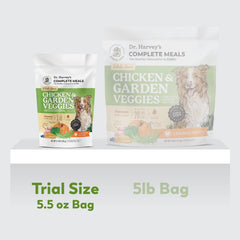 Dr. Harvey's gros plan sur texture déshydratée, nutriments préservés