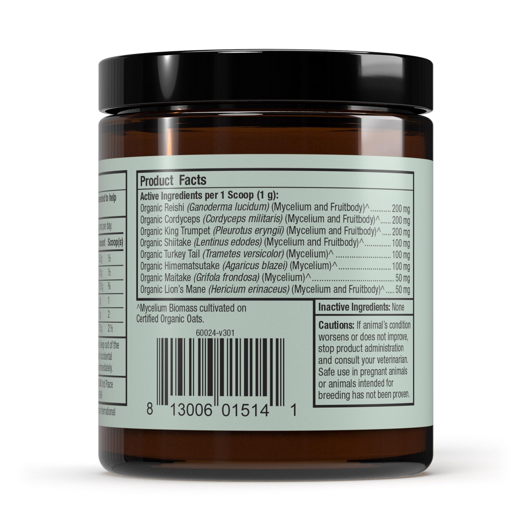Dr. Mercola Bark & Whiskers cuillère pleine de poudre pour un ajout facile à la ration