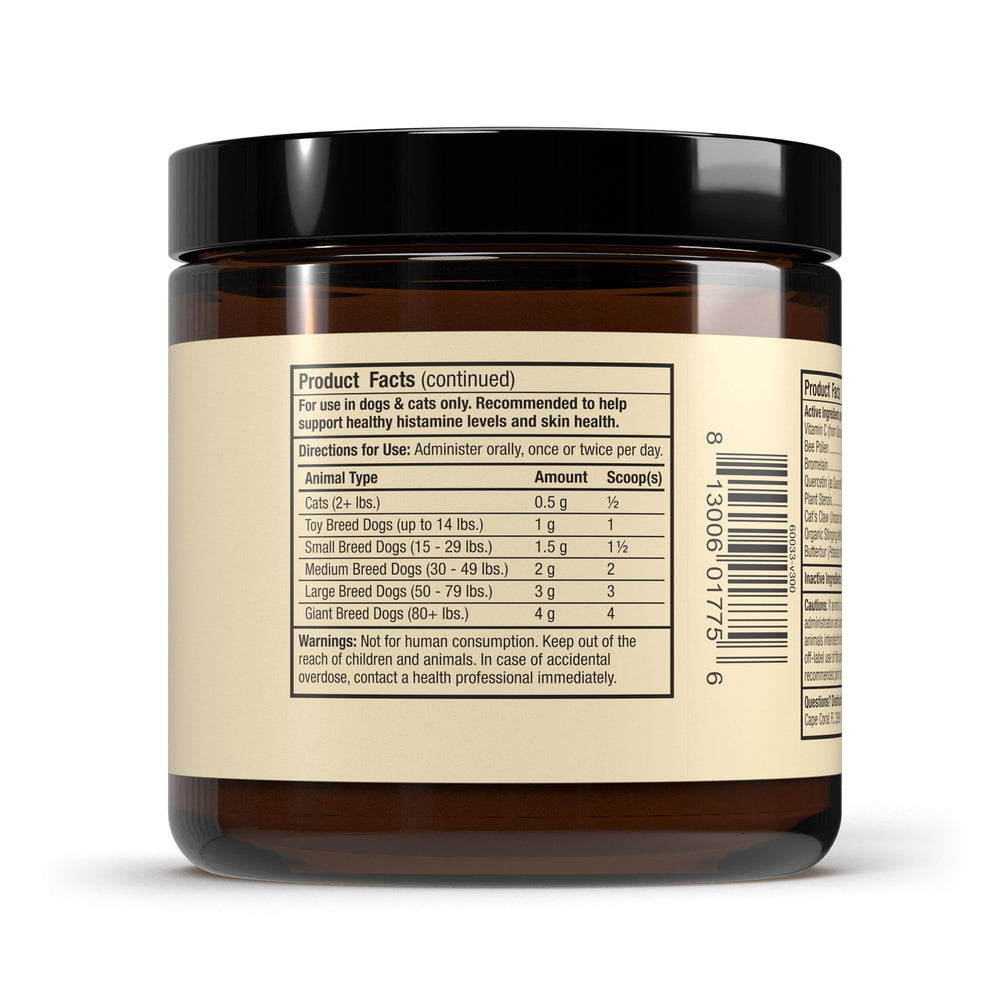 Dr. Mercola cuillère doseuse Bark & Whiskers montrant portion pratique pour administration rapide